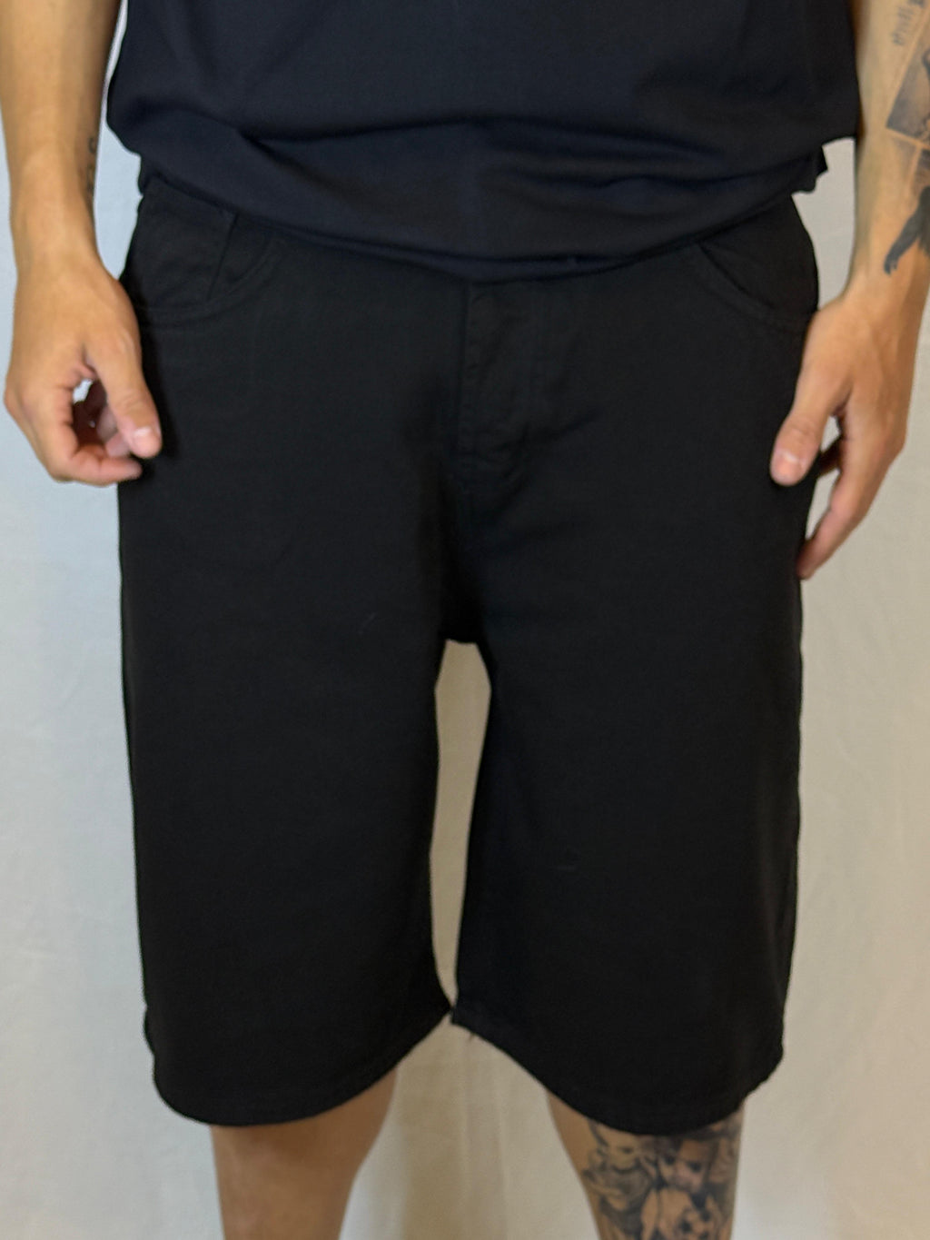 PANTALONCINO JEANS NERO