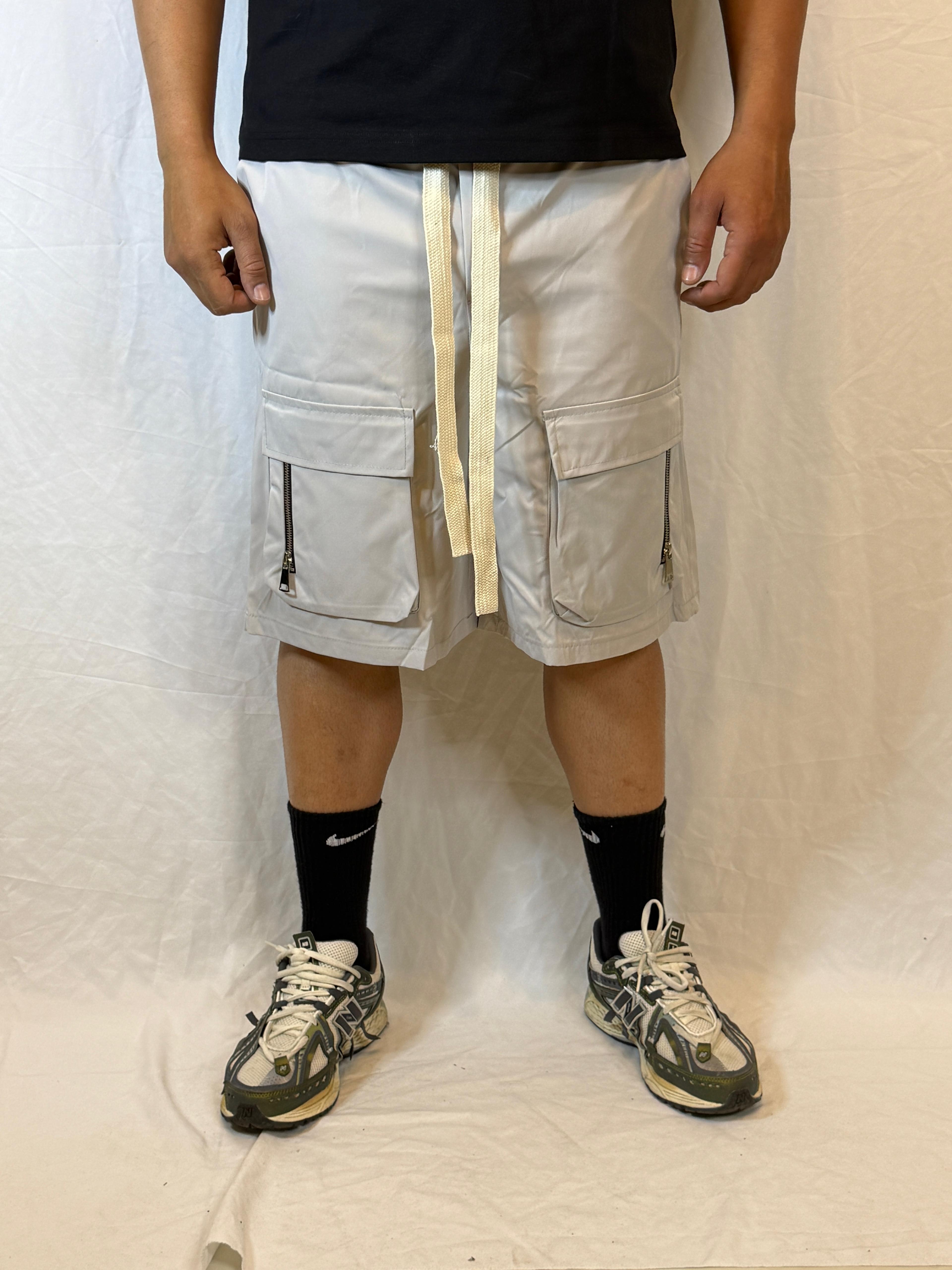 PANTALONCINO GRIGIO LUCIDO