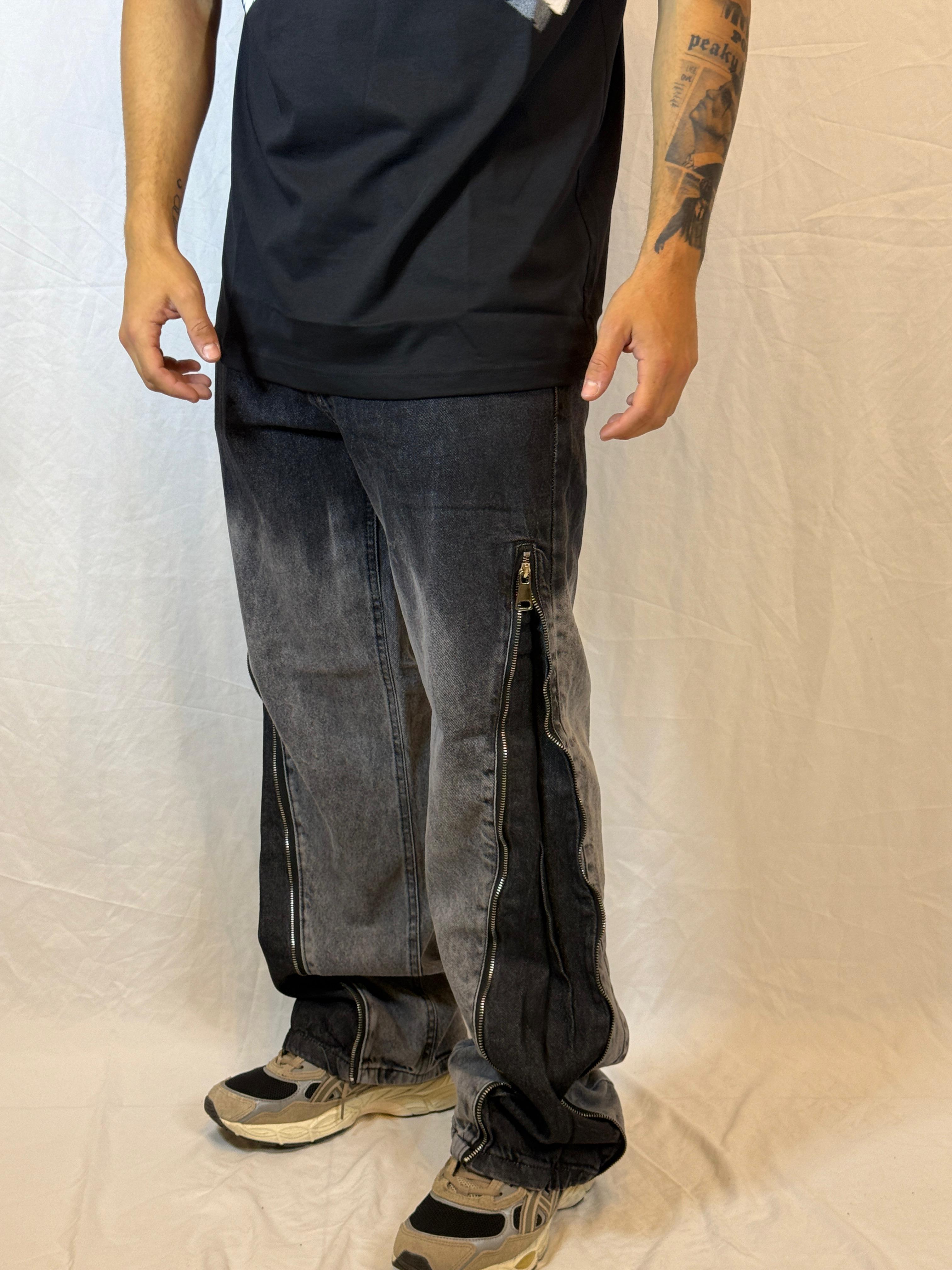 JEANS STREETWEAR CON ZIP