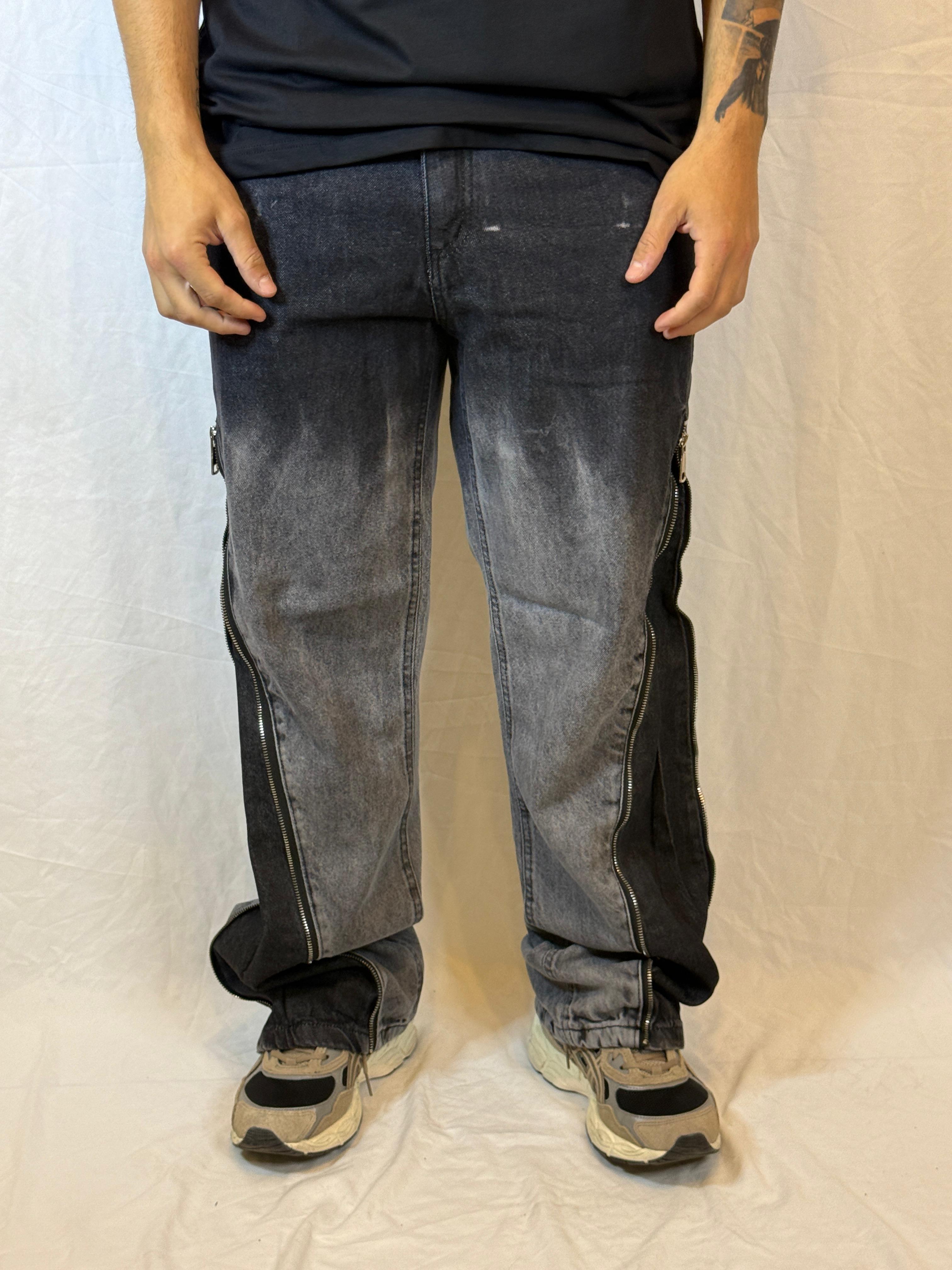 JEANS STREETWEAR CON ZIP