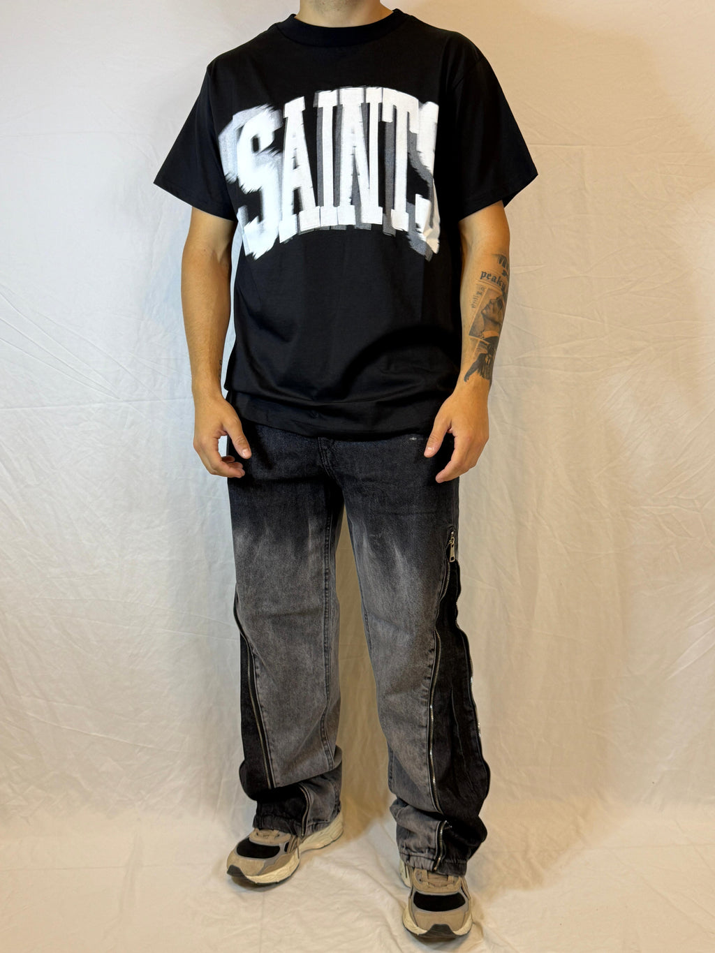 JEANS STREETWEAR CON ZIP